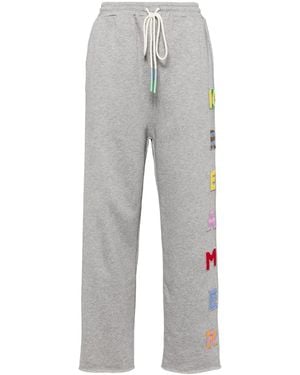 Mira Mikati Embroidered Track Trousers - Grey