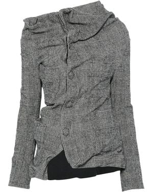 Junya Watanabe Jacke Mit Karomuster - Grau