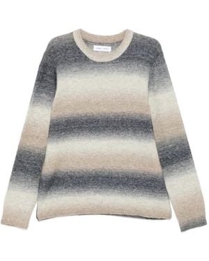 Samsøe & Samsøe Gradient-Effect Striped Sweater - Gray