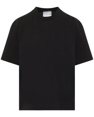 Sacai S Cotton T-Shirt - Black
