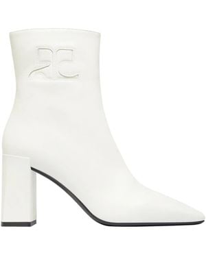 【関税込み】Ankle Boots - Courreges - PVC - Black Courrèges Oblique Zipped Boots – Cettire