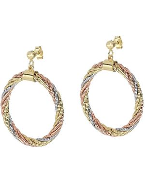 Desmo Spring Twist Earrings - Metallic
