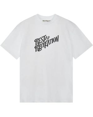 Rest&Recreation Logo-Print T-Shirt - White