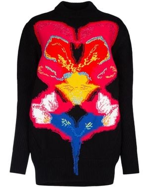 McQueen Pullover Mit Intarsien-Strickmuster - Blau