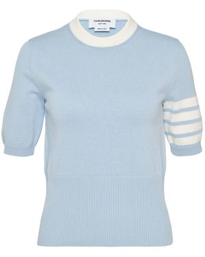 Thom Browne Hector Intarsia T-Shirt - Blue