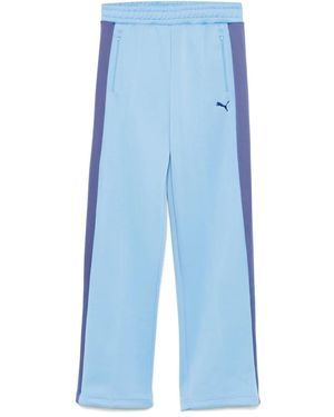 PUMA Cotton-Blend Track Pants - Blue