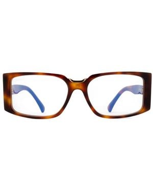 Max Mara Eyewear Rectangle-Frame Glasses - Brown