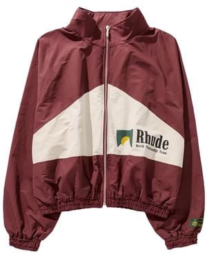 Rhude World Champions Bomber Jacket - Red