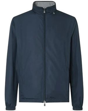 Corneliani Reversible High-Neck Jacket - Blue
