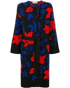PUCCI Sobretodo De Punto Con Cinturón - Rojo