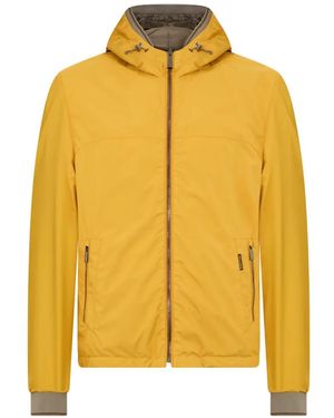 Moorer Stilos Hooded Zip Jacket - Yellow