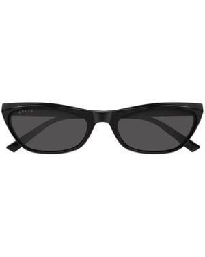 Gucci Geometric-Frame Sunglasses - Black