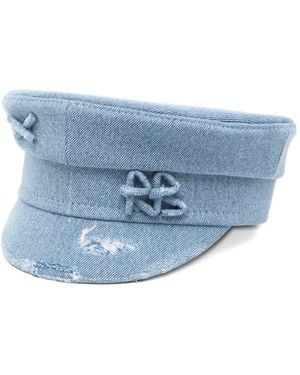 Ruslan Baginskiy Frayed Hat Cap - Blue