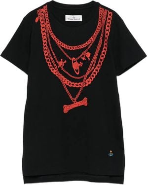 Vivienne Westwood Chain-Print T-Shirt - Black
