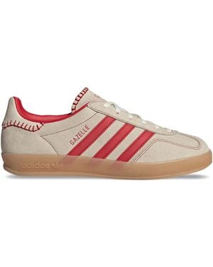 adidas Gazelle Stitched Sneakers - Pink