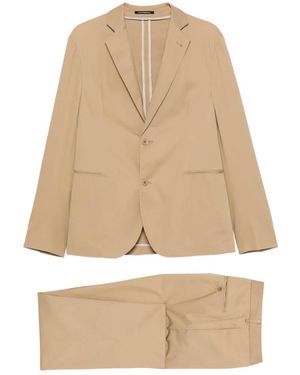 Emporio Armani Notched-Lapels Single-Breasted Suit - Natural