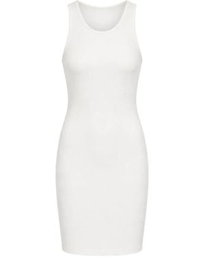 Tibi Bonded Sculpted Dress - White