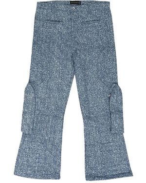 Who Decides War Button-Fastening Trousers - Blue