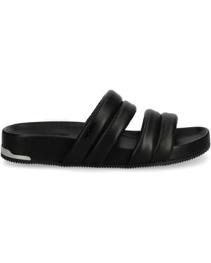 DKNY Logo Sandals - Black