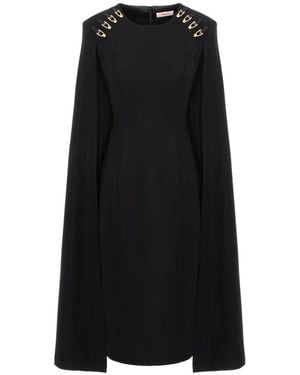 Murmur Robe Mantle À Coupe Mi-Longue - Noir
