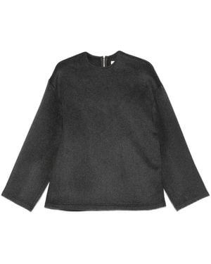 Frankie Shop Sudadera Con Cuello Redondo - Negro