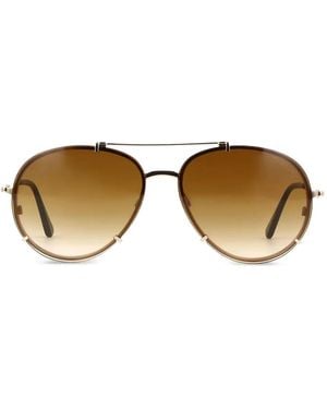 Tom Ford Rimless Sunglasses - Metallic