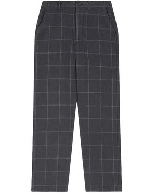 Comme des Garçons Checked Pants - Gray