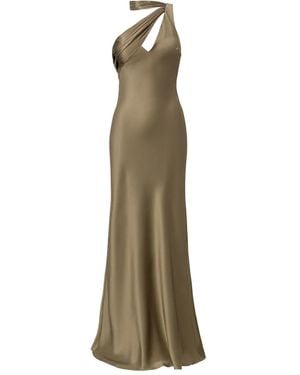 Il Volo Vionne Halterneck Maxi Dress - Natural