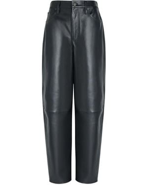 FRAME High-rise Cut Pants - Grey