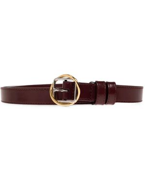 Jacquemus Salon Leather Belt - White