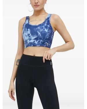 Juicy Couture Lazlo Sport-Bh Mit Batikmuster - Blau