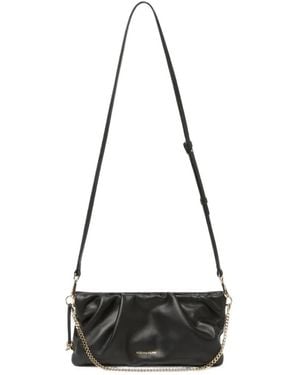 Fabiana Filippi Ruched Chain-Link Shoulder Bag - White