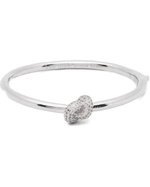 Kate Spade Sailor's Knot Crystal-Embellished Bangle - White