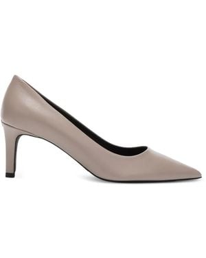 Furla Pointed Logo Pumps - White