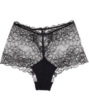 Lise Charmel Bragas de encaje con talle alto - Gris