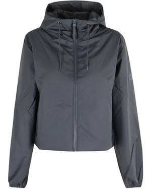 Rains Lohja Short Insulated Hooded Jacket - Gray