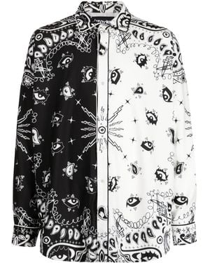Haculla Paisley-Print Button-Up Shirt - Black