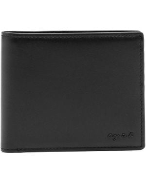 agnès b. Leather Wallet - Black