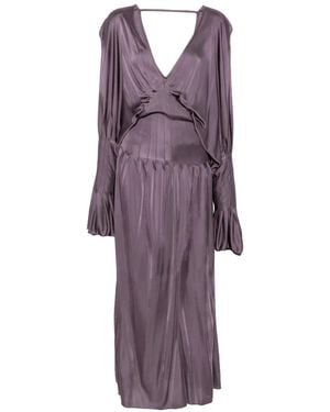 AYA MUSE Luma Mazi V-Neck Maxi Dress - Purple