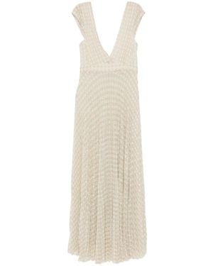 forte_forte Pleated Long Dress - White