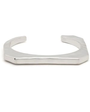Zadig & Voltaire Geometric-Cut Cuff Bangle - White