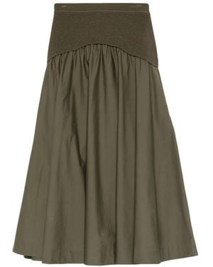 Jonathan Simkhai Knitted-Panel Midi Skirt - Green