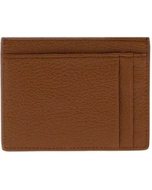 Miu Miu Leather Card Holder - Brown
