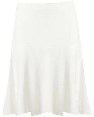 Gloria Coelho Flared Skirt - White
