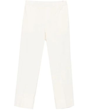 Whyci Pressed-Crease Pants - White