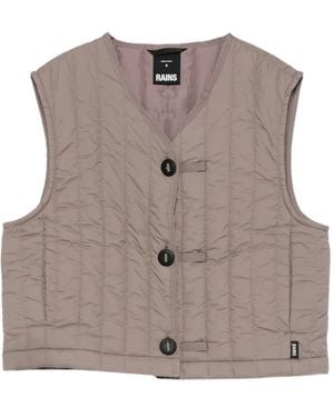 Rains Banja Quilted Vest - Brown