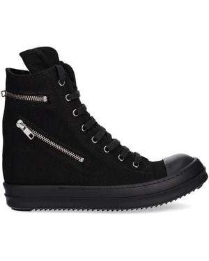 Rick Owens Cargo Sneaks High-Top Sneakers - Black