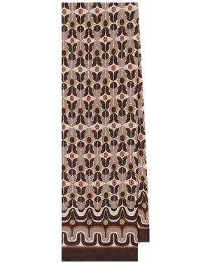 Maliparmi Sjaal Met Geometrische Print - Naturel