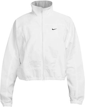 Nike Everything Wovens Cropped Zip-Up Jacket - White