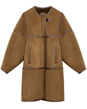Isabel Marant Adael コート - ブラウン